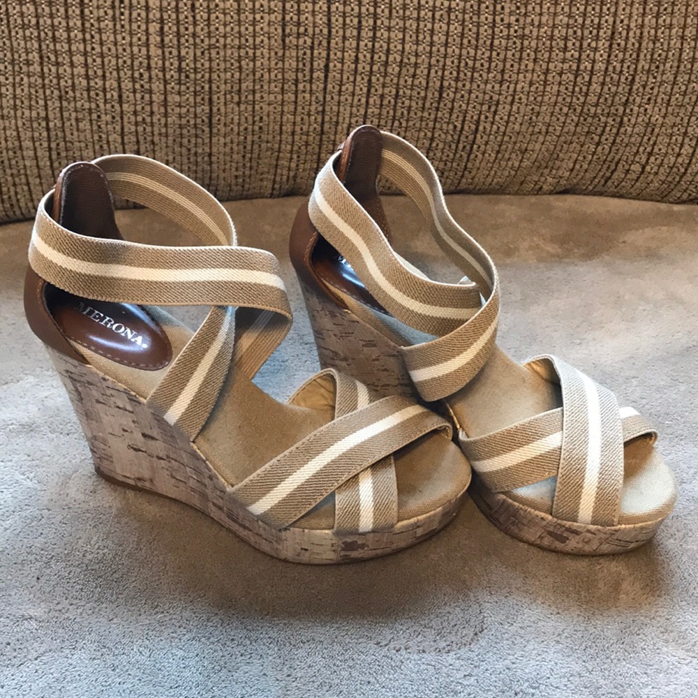 Tan heels size 6